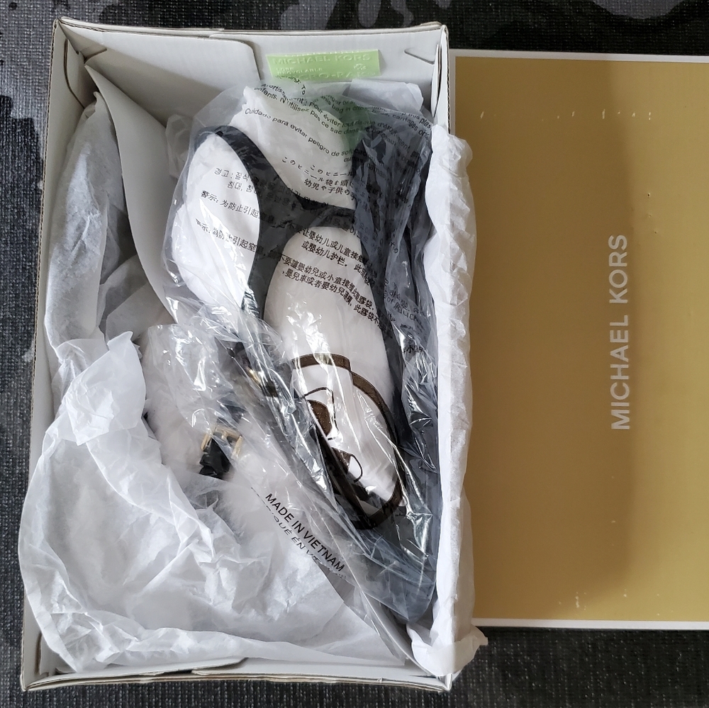 Michael Kors Ramona Wedge Sandals in Black - Picture 10 of 10